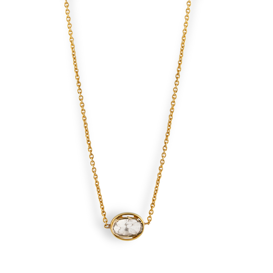 The Single Polki Diamond Necklace