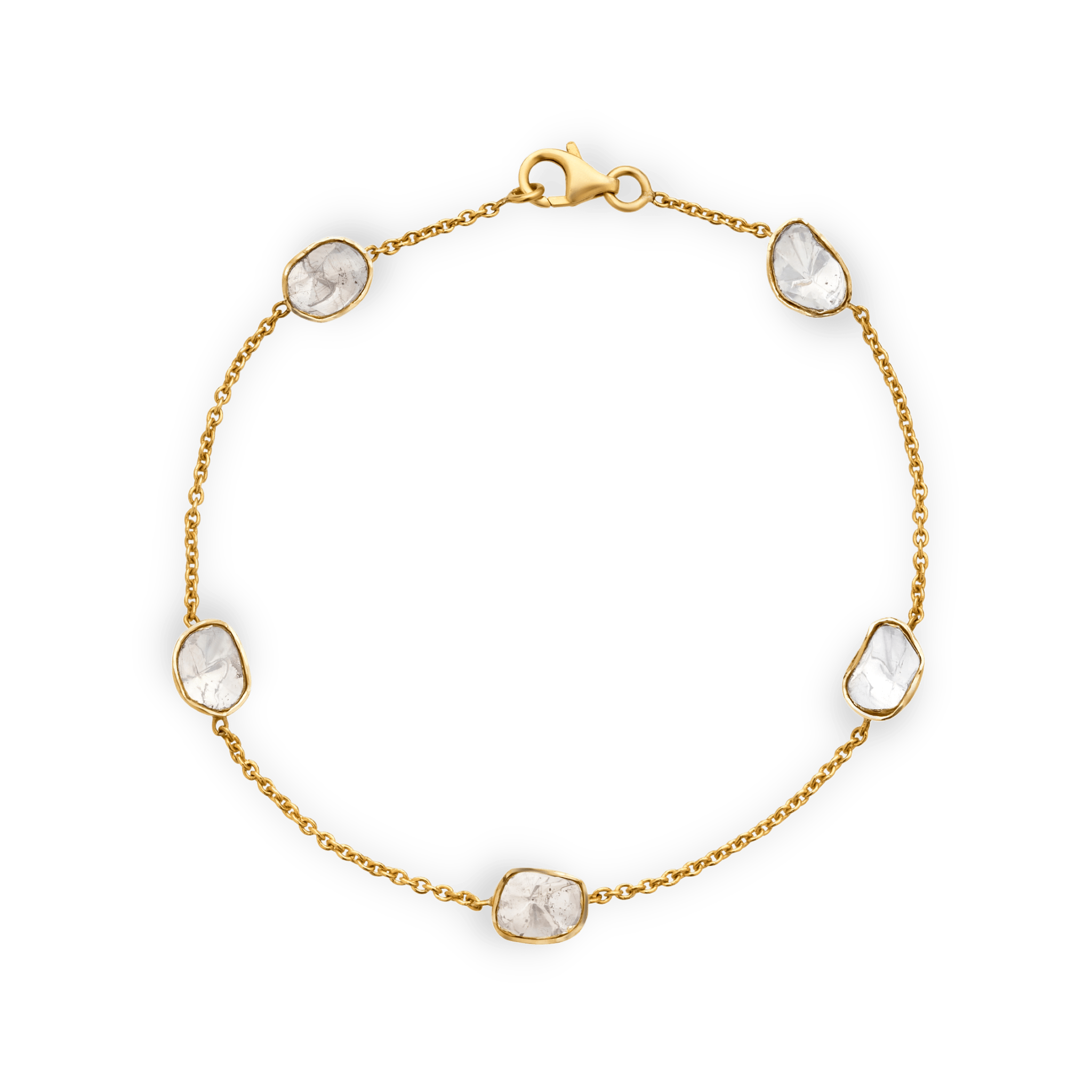 The classic five polki diamond bracelet