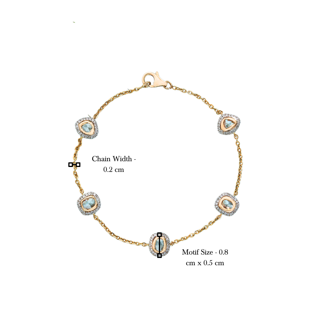 The classic 5 rosecuts of sorts bracelet