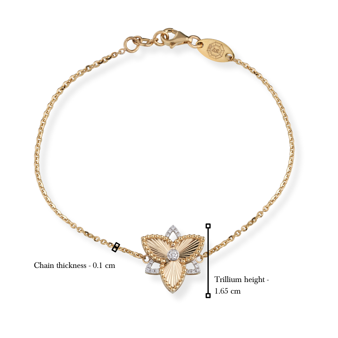 The gilded trillium bracelet